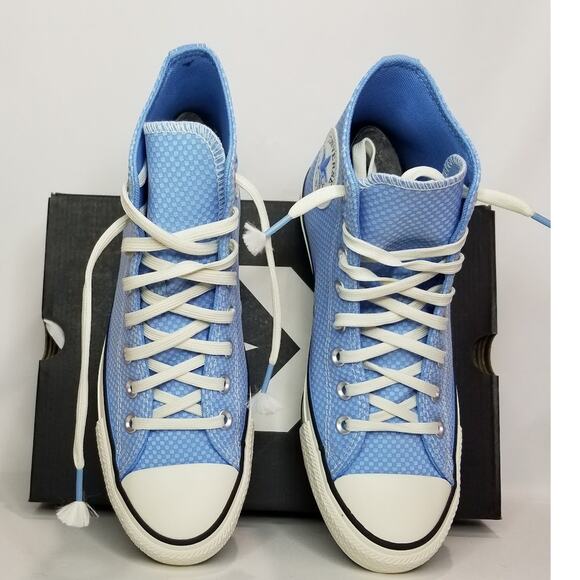 Converse Women's CTAS HiTop Spring  Sneakers Size 8.5 Lt Blue A11626C NWT - Picture 5 of 7